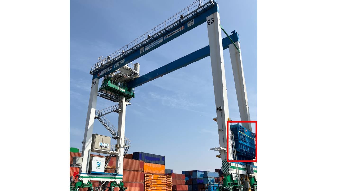 Mitsui E&S Launches Hydrogen Fuel Cell Crane Demo in Yokohama Port